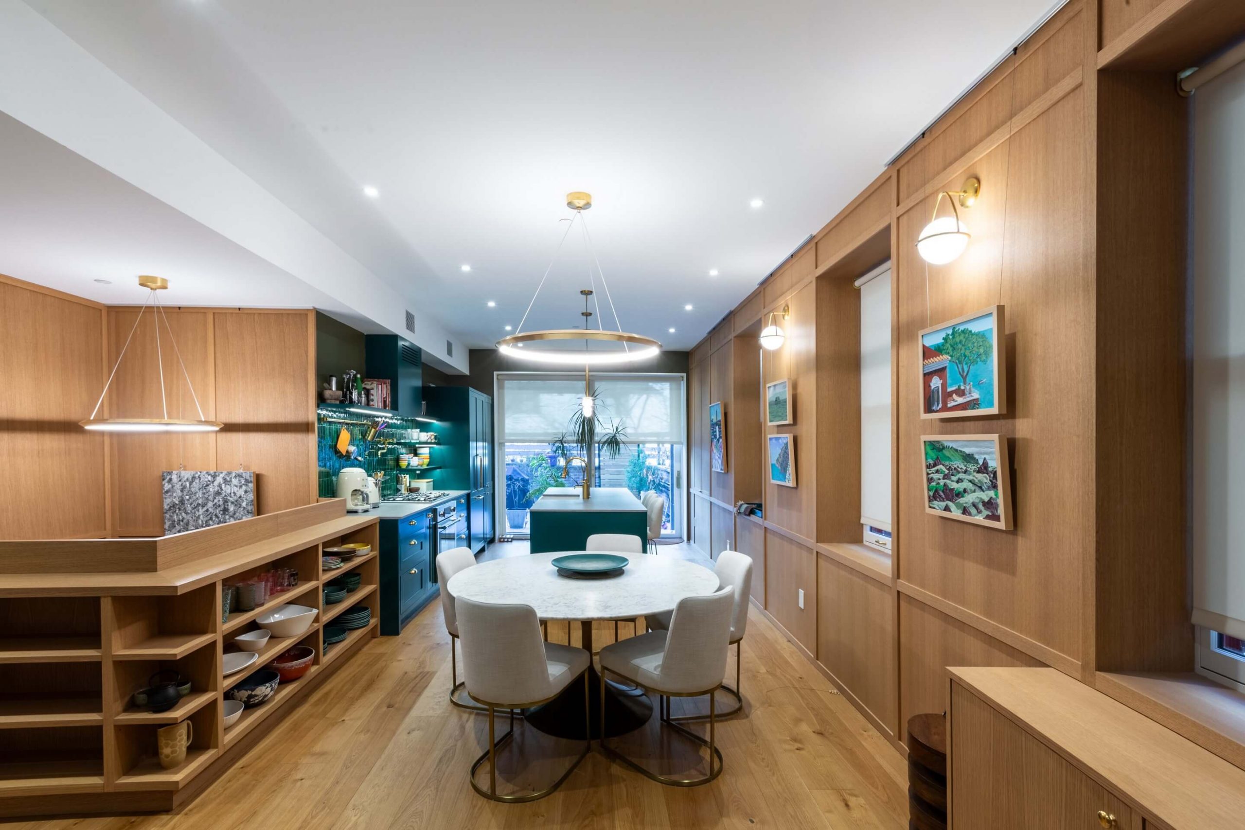 Cobble Hill duplex dining room — renovation and interior design by Grandeur Hills Group