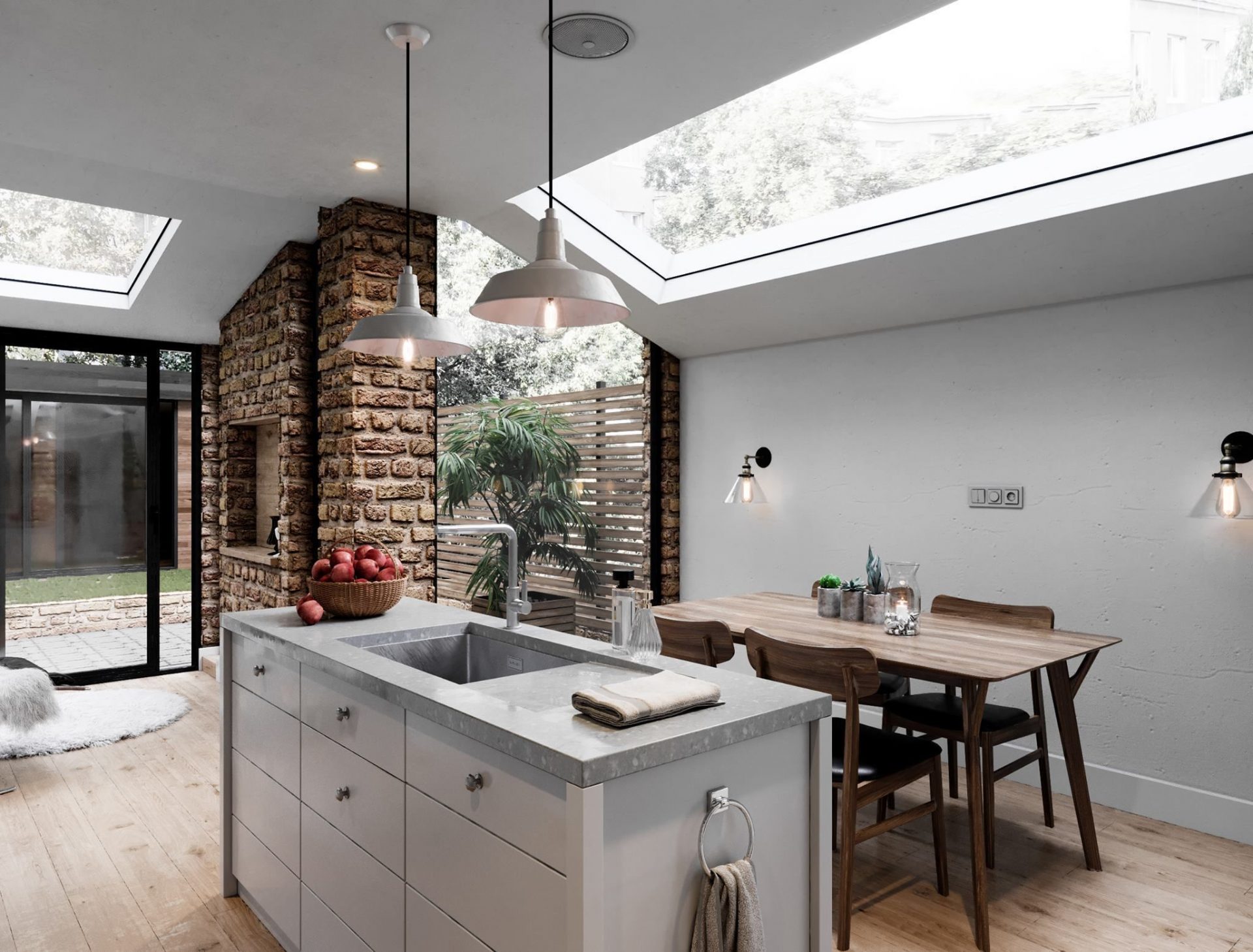 Industrial Home in Brooklyn, NY — luxury renovation and interior design by Grandeur Hills Group